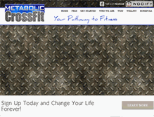 Tablet Screenshot of metaboliccrossfit.com